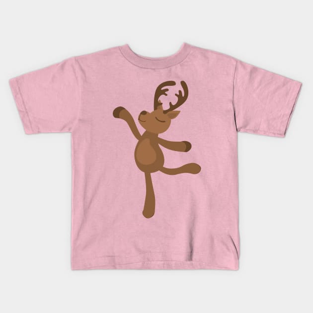 Reindeer Kids T-Shirt by hippyhappy